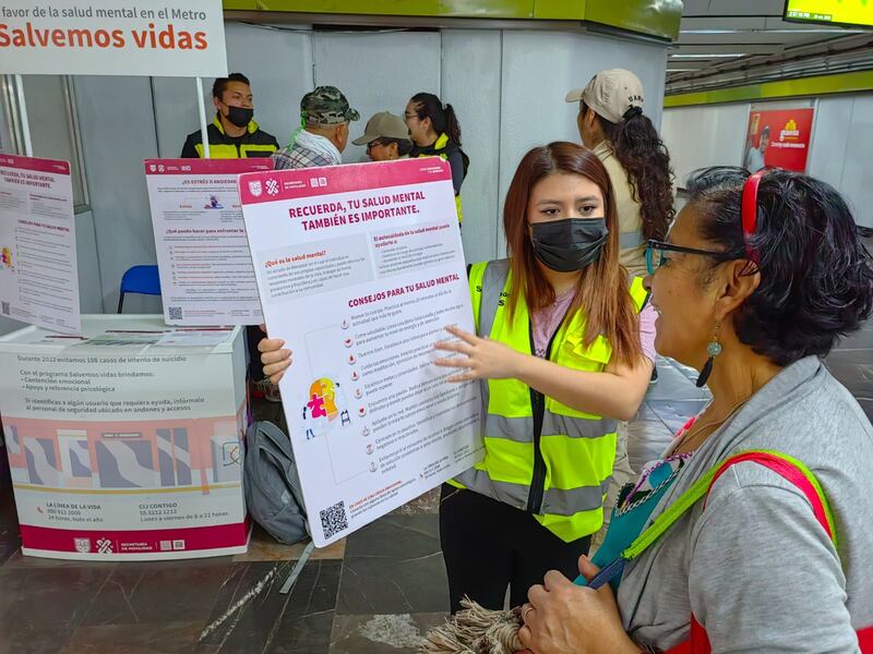 Más prevención, más apoyo: Salvemos Vidas se expande en el Metro para atender ideación suicida