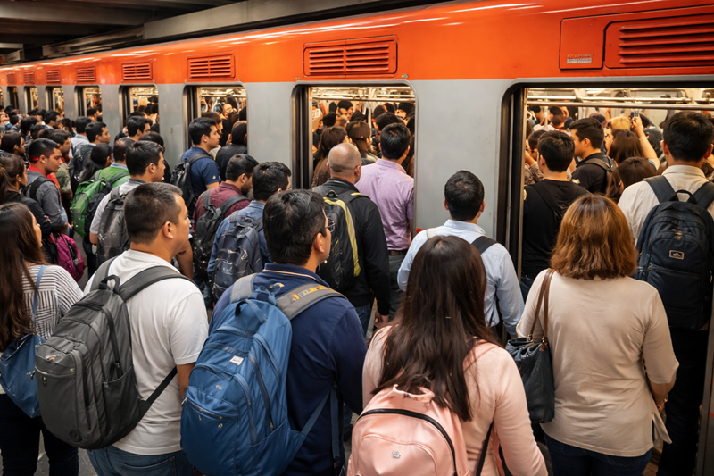 Caos vial y marchas complican el día en CDMX