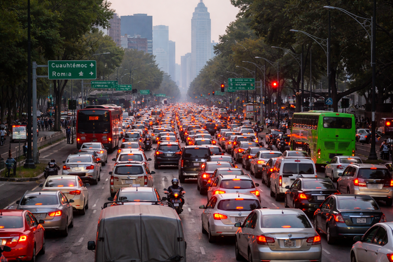 Viernes pesado en CDMX: tráfico, marchas y Metro lleno desde temprano