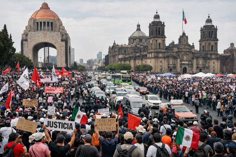 ¡Caos en CDMX: Metro saturado, marchas inesperadas y tráfico que te robará la tarde!